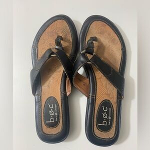 b.o.c. Black and Tan Sandals